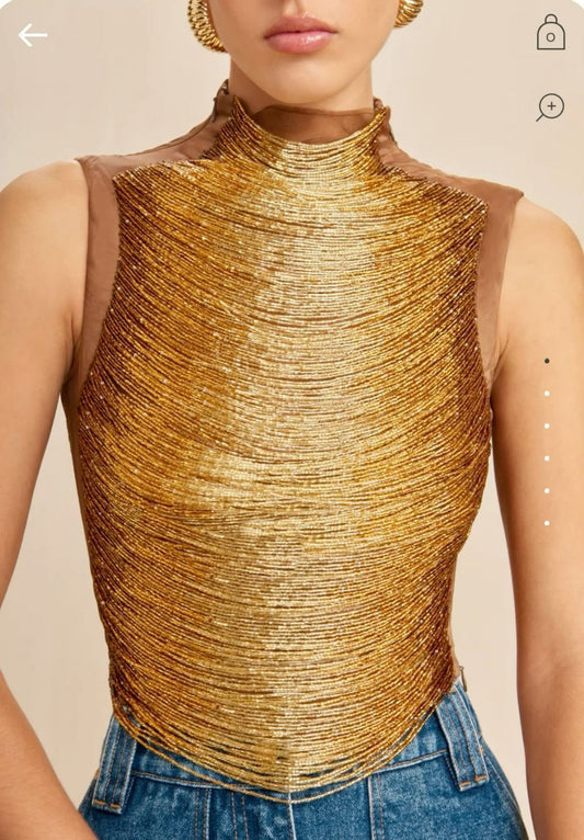 Gilded Armor Top