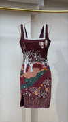 Midnight Garden Embellished Dress