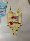 Sardine Butter Yellow beaded Swimwear