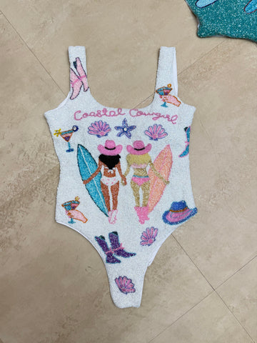 Coastal Cowgirl Surf Beaded Swimwear