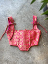 Gulabi Pink Brocade Corset Top