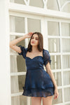 Blue Gudiya Organza mini dress