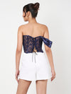 Catty blue corset