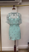 Mermaid On Mute Mint Beaded Dress