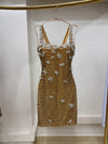 Champagne Confetti Beaded Dress
