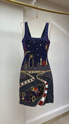 Midnight bull Beaded Dress ✨🏎️