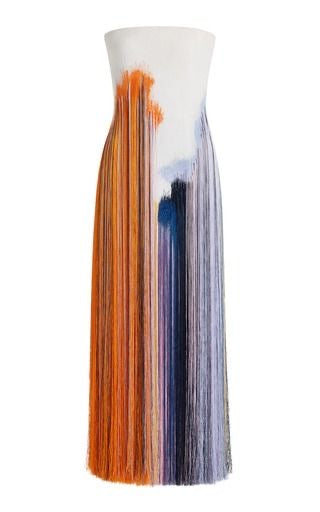 White Fringe Dress
