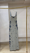 Moonlit Butterfly Beaded Sparkle Evening Gown
