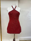 Cherry Bombshell Beaded Dress