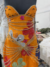 Orange Enchanted Mini Beaded Dress