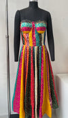 Rani Multicolor Brocade Corset Anarkali