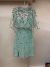 Mermaid On Mute Mint Beaded Dress