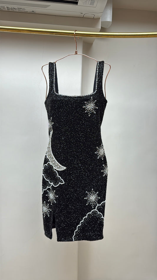 Celestial Noir Beaded Dress
