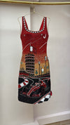 Rosso Royal Beaded F1 Dress 🏎️🌙