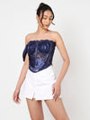 Catty blue corset