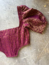 Martini Brocade Magenta Corset Top