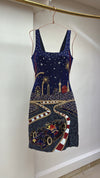 Midnight bull Beaded Dress ✨🏎️