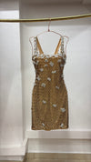 Champagne Confetti Beaded Dress