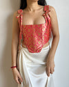 Gulabi Pink Brocade Corset Top