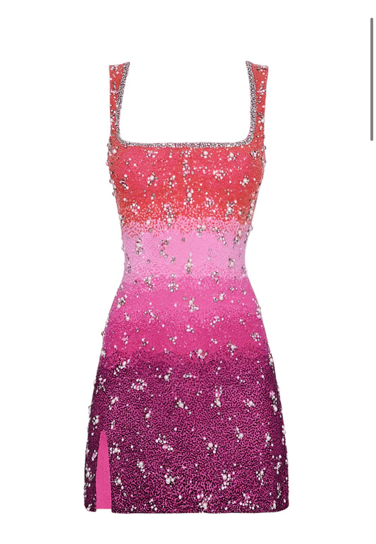 Ombre bubblegum dress