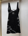Celestial Noir Beaded Dress