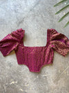 Martini Brocade Magenta Corset Top