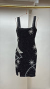 Celestial Noir Beaded Dress