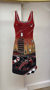 Rosso Royal Beaded F1 Dress 🏎️🌙