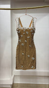 Champagne Confetti Beaded Dress