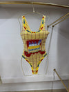 Sardine Butter Yellow beaded Swimwear