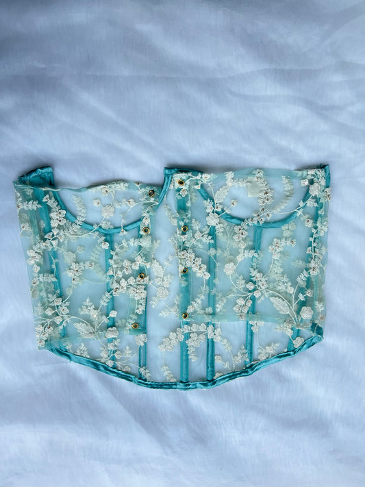 Green Underwire corset top