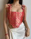 Gulabi Pink Brocade Corset Top