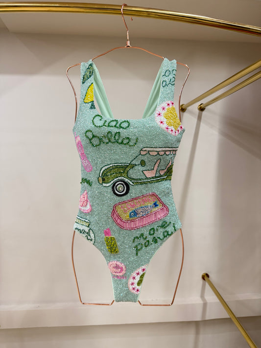Ciao Bella Beaded Swimwear
