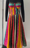 Rani Multicolor Brocade Corset Anarkali