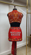Nuclear Baddie Butterfly Beaded Top
