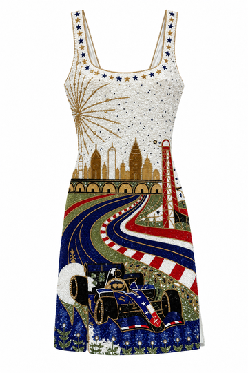 Silver Arrow F1 Beaded Dress