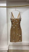 Champagne Confetti Beaded Dress