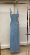 Blue-tifully Cosmic Beaded Dress