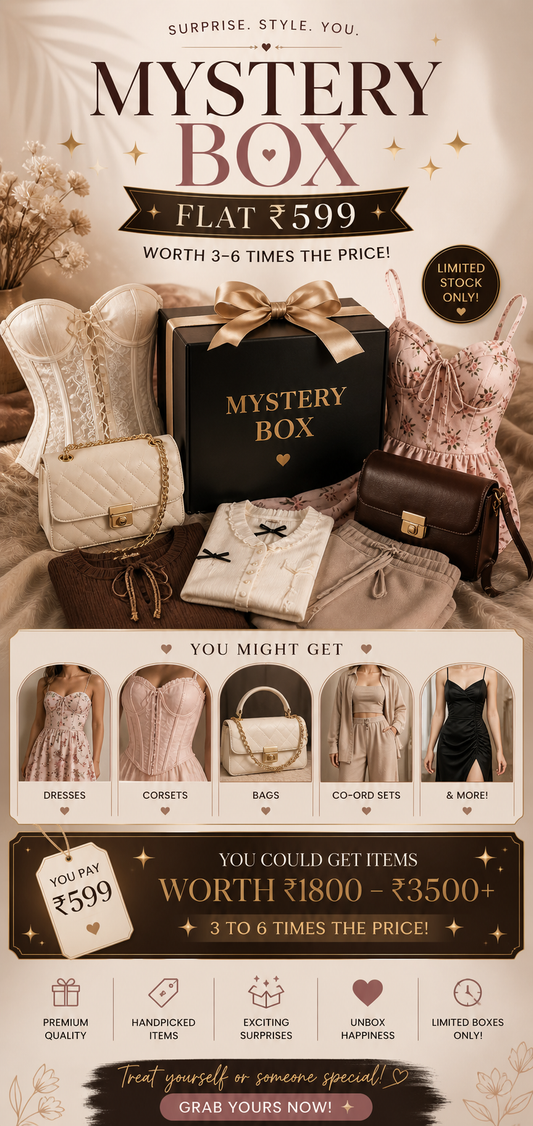Mystery box at ₹599 (1 piece only )