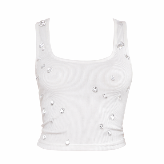 Tear drop beaded Top