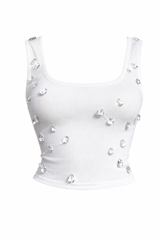 Tear drop beaded Top