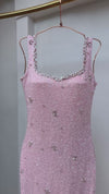 Rose Beaded Long Dress