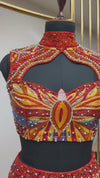 Nuclear Baddie Butterfly Beaded Top