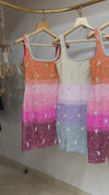 Ombre Fiery Toss Dress
