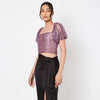Purple Pineapple Lacey Corset With Sleeves
