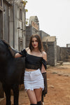 Martinee Corset Top With Gloves
