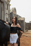 Martinee Corset Top With Gloves