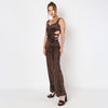 Velvet Cut Out Jumpsuit