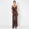 Velvet Cut Out Jumpsuit