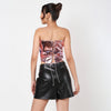 Zendaya Leather Corset Top by